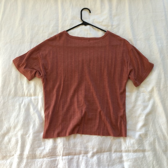 Project Social T Tee with Front Pocket Size Medium - Rust Color. - Picture 2 of 4